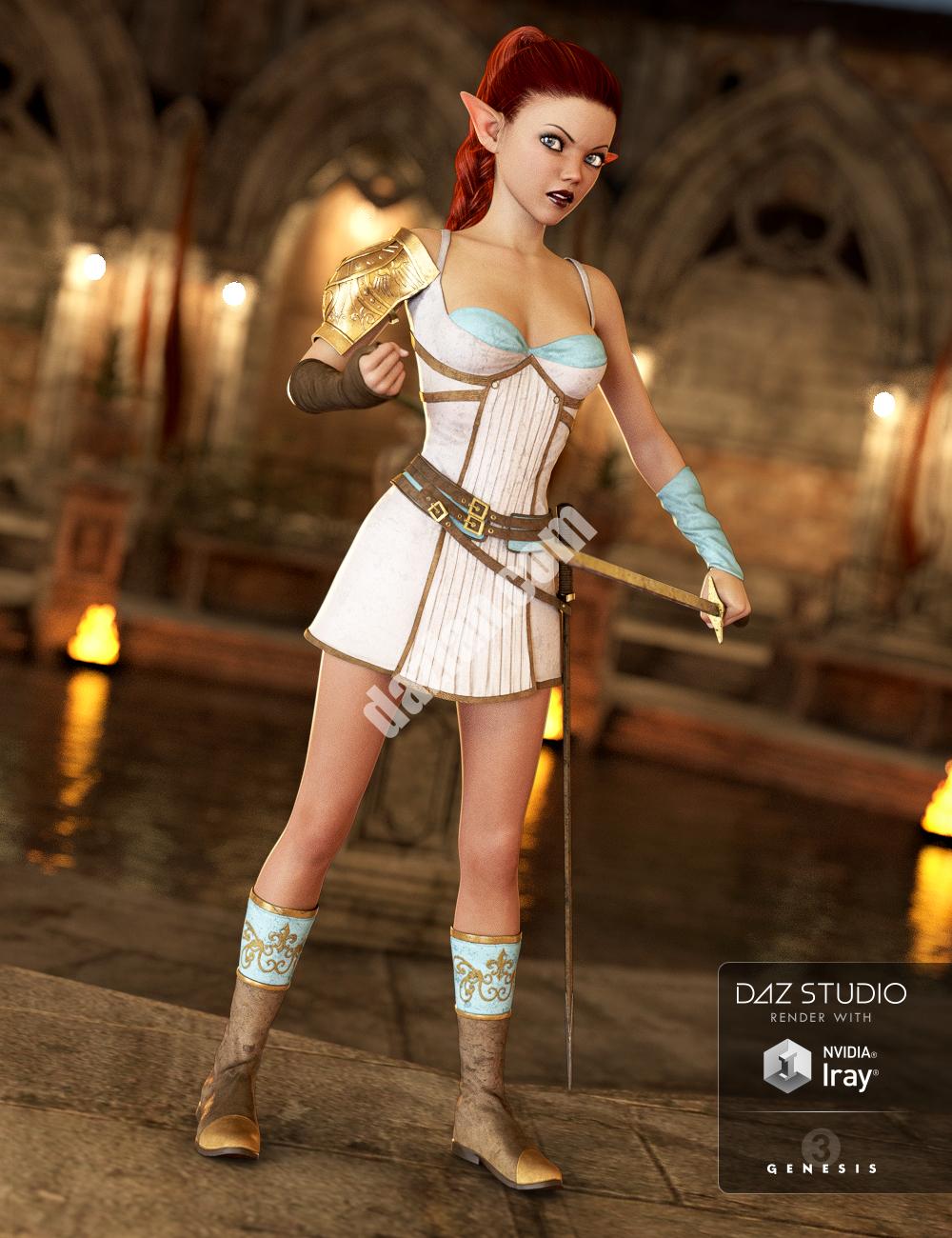 [daz服装] 阿莉娅公主为《创世纪3》设计的服装-DAZ爱好者