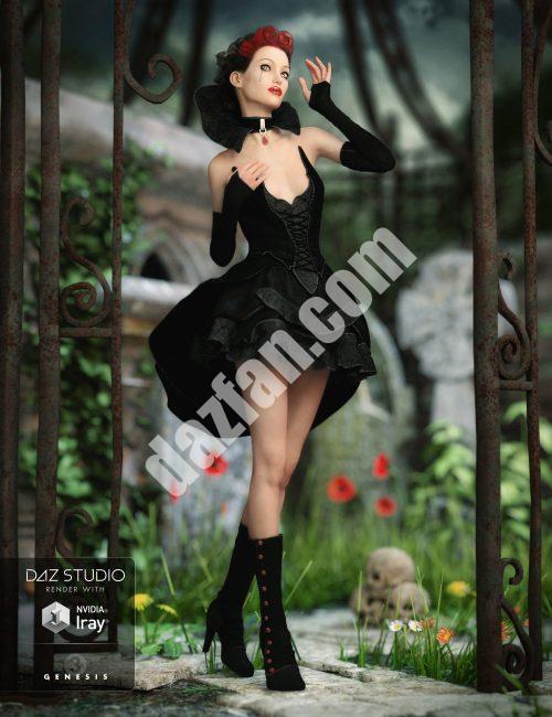 [daz服装] 《创世纪3》暗影女王-DAZ爱好者