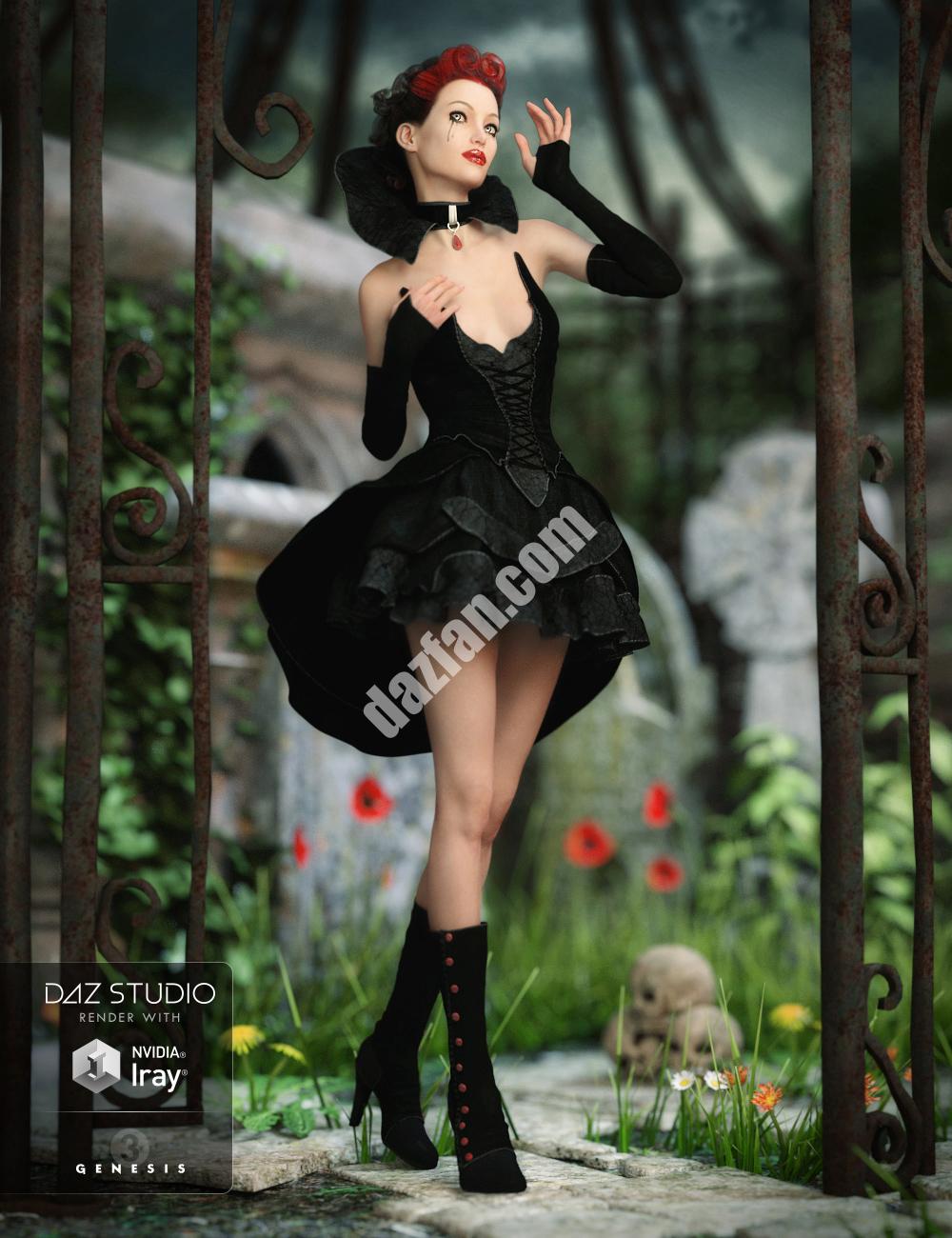 [daz服装] 《创世纪3》暗影女王-DAZ爱好者