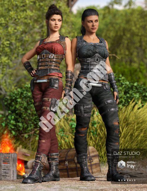 [daz服装] 无情雇佣兵装备纹理G3-DAZ爱好者