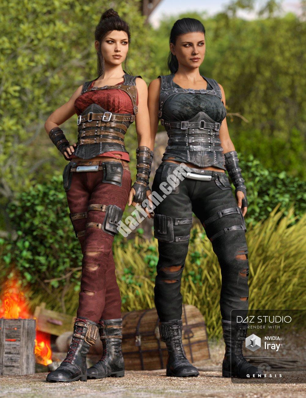 [daz服装] 无情雇佣兵装备纹理G3-DAZ爱好者