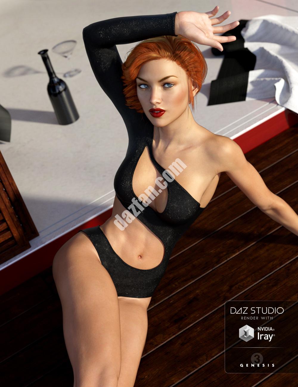 [daz服装] Genesis 3系列里约泳装-DAZ爱好者