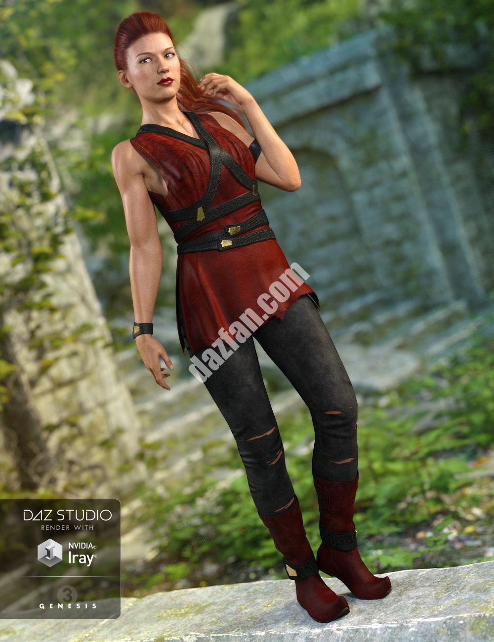 [daz服装] 《创世纪》第三章女性的沙蛇装-DAZ爱好者