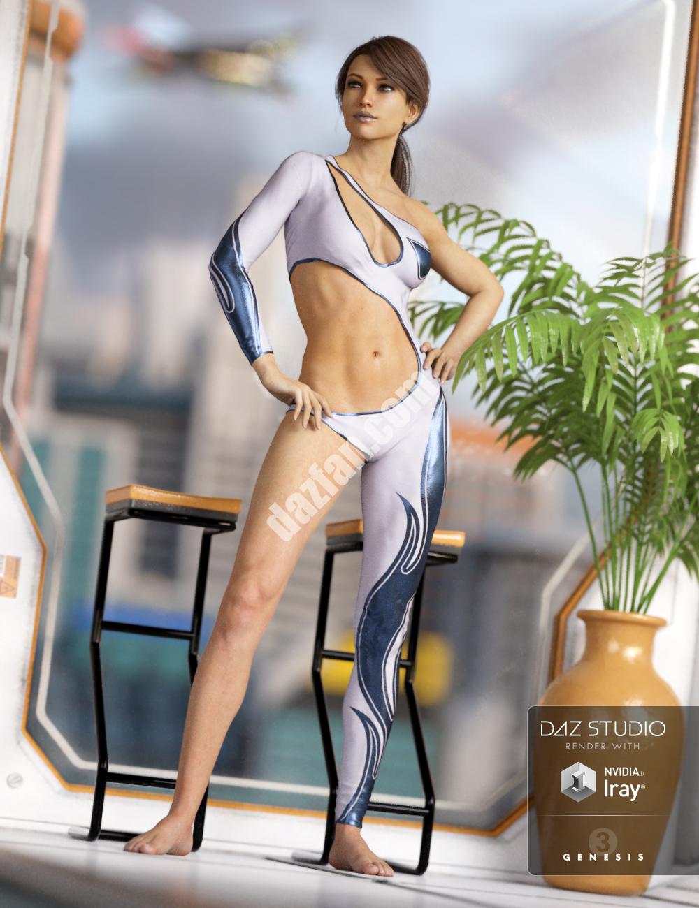 [daz服装] 创世纪3女性性感紧身衣-DAZ爱好者