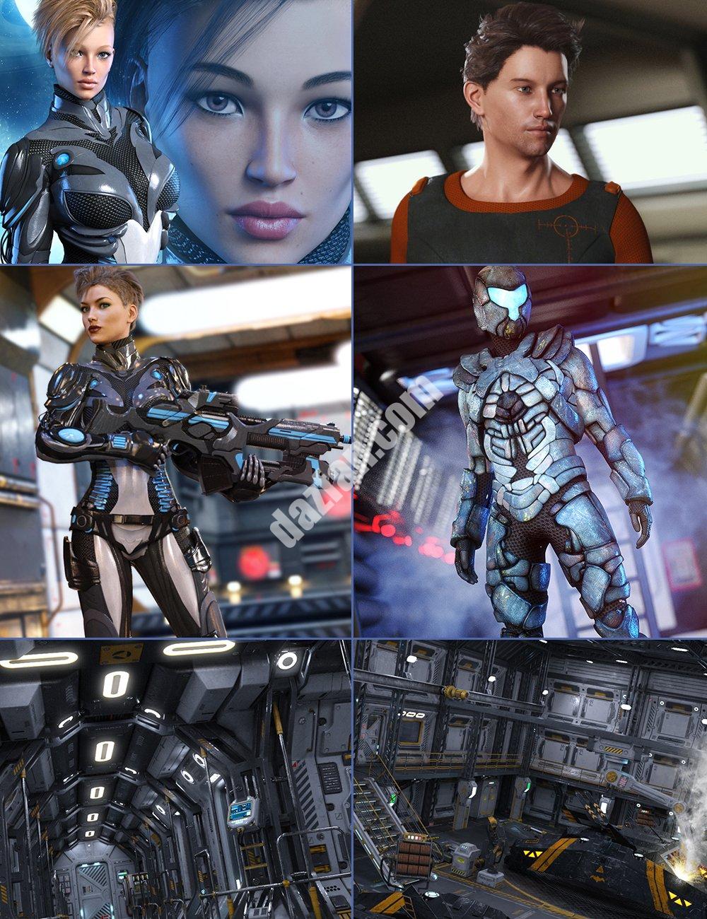 [daz服装] 太空杀手捆绑包G3-DAZ爱好者