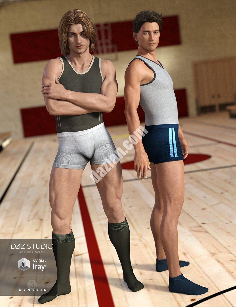 [daz服装] 超级紧身衣休闲风格纹理G3-DAZ爱好者