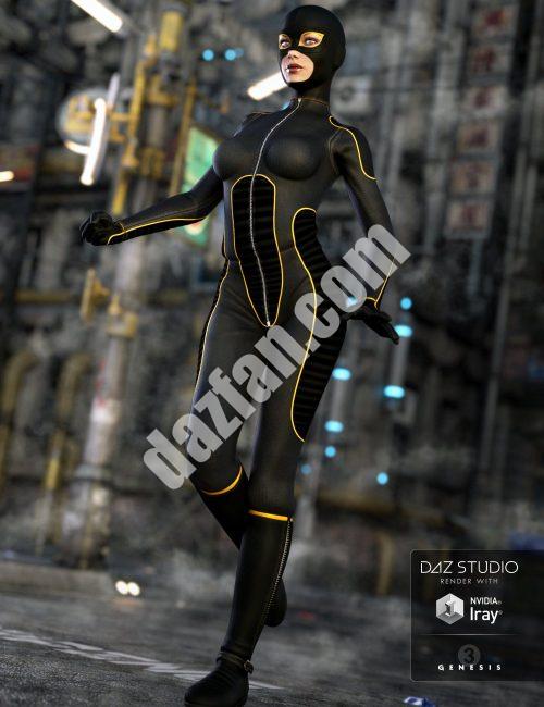 [daz服装] 创世纪3女性超级紧身衣-DAZ爱好者