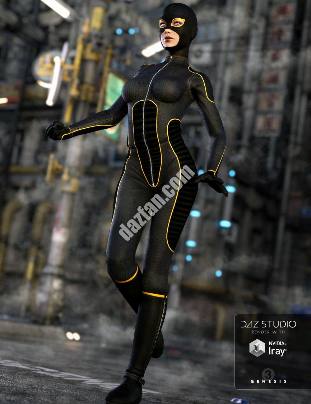 [daz服装] 创世纪3女性超级紧身衣-DAZ爱好者