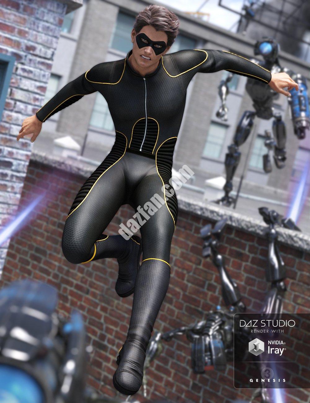 [daz服装] 创世纪3男性超级紧身衣-DAZ爱好者