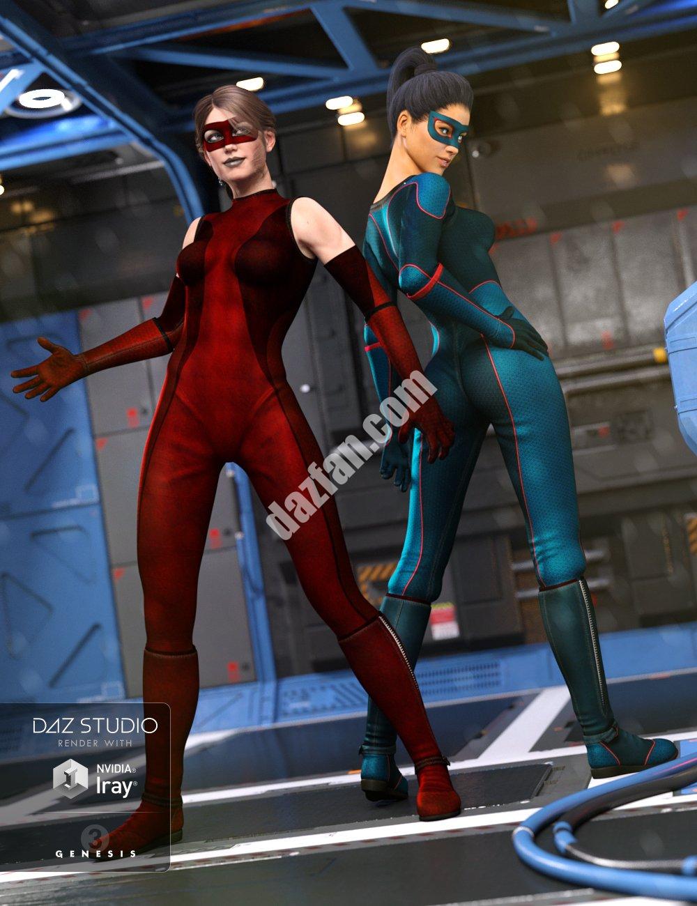 [daz服装] 超级紧身衣行星纹理创世纪3女性-DAZ爱好者