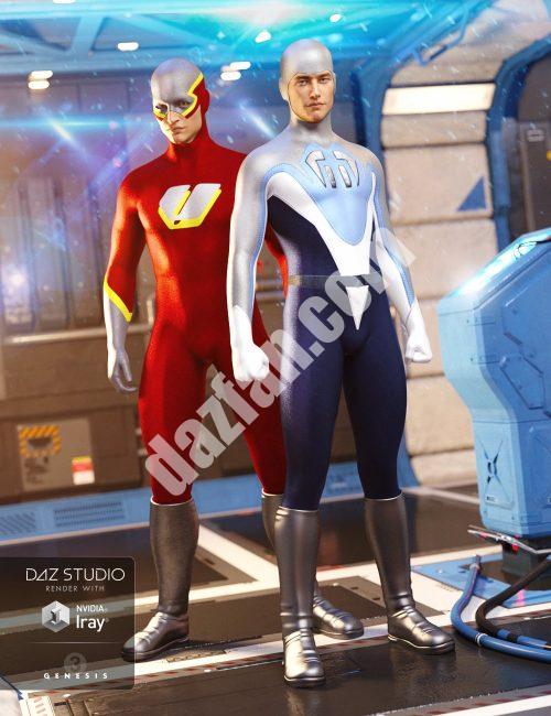 [daz服装] 超级紧身衣超级英雄纹理G3-DAZ爱好者