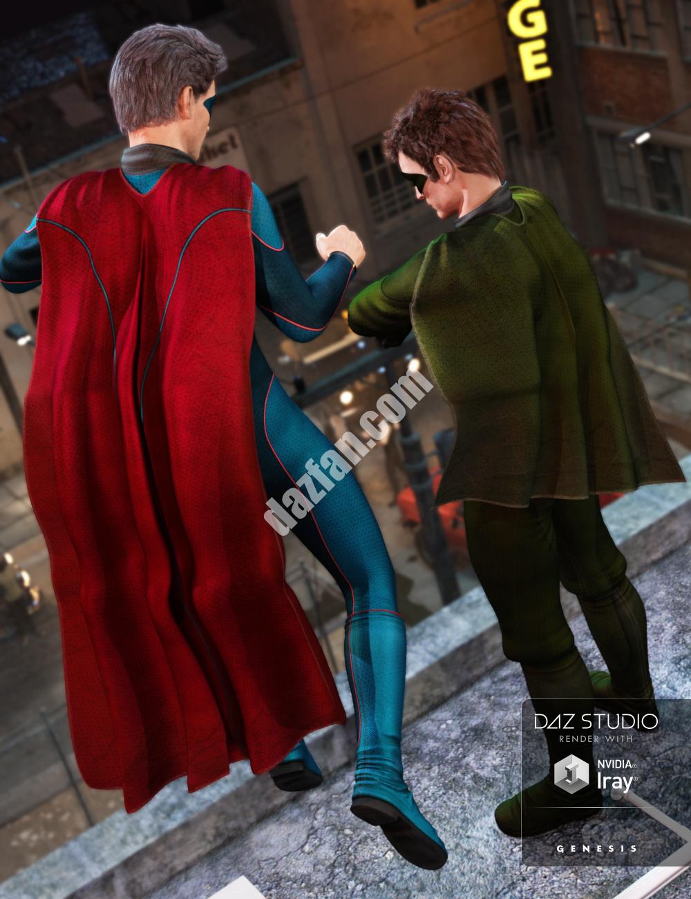 [daz服装] 超级英雄海角新英雄纹理G3-DAZ爱好者