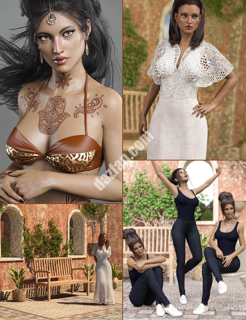 [daz服装] Sushmita Bundle G3-DAZ爱好者