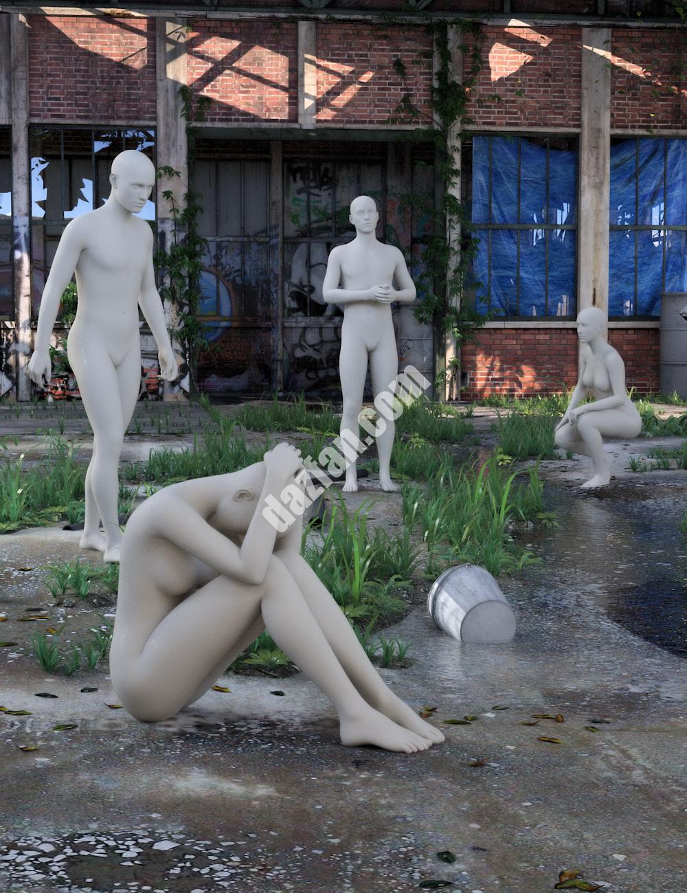 [daz姿势] 《荒凉之路》为创世纪3的男女主角摆姿势-DAZ爱好者