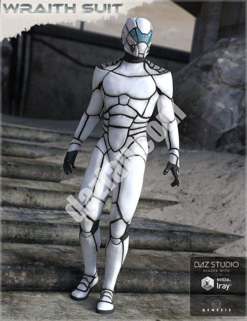 [daz服装] HFS Wraith套装(创世纪2和3男性)-DAZ爱好者