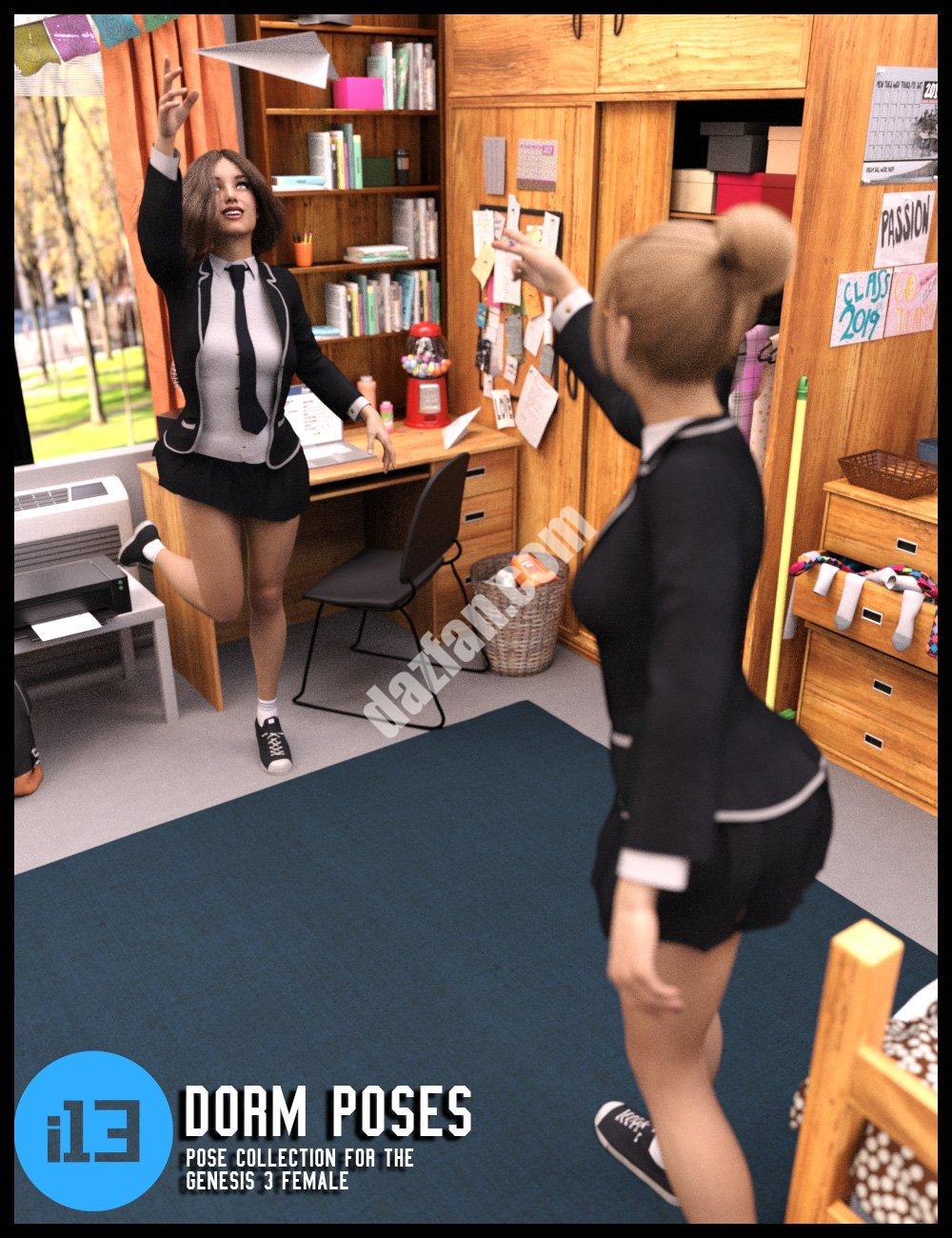 [daz姿势] i13 宿舍姿势系列-DAZ爱好者