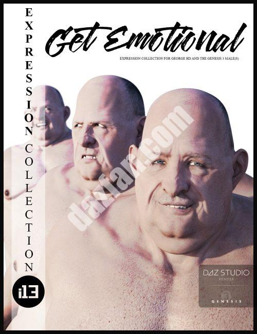 [daz姿势] i13 获取创世纪3Genesis 3 男性的情绪表情-DAZ爱好者
