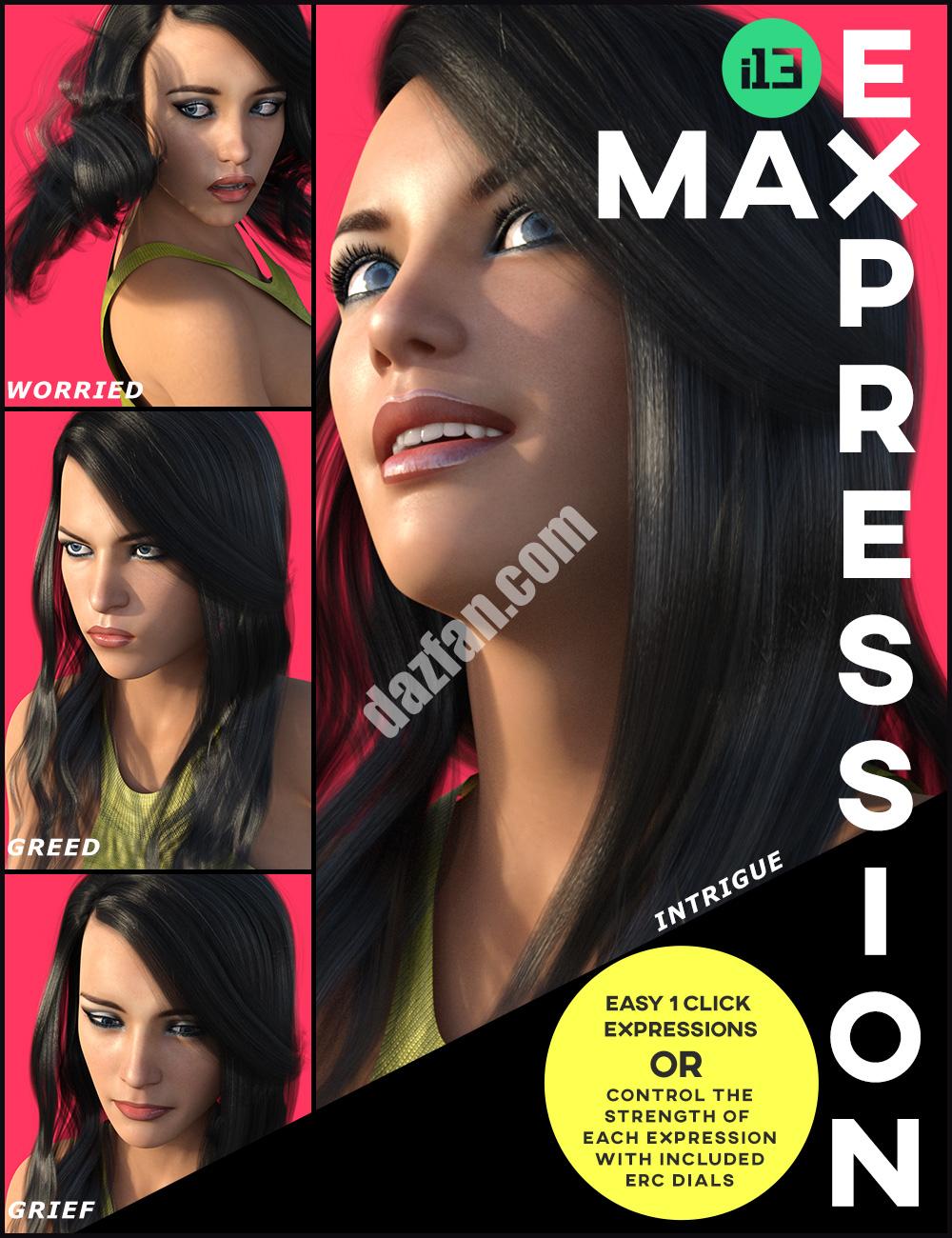 [daz姿势] i13 MAX 女性起源3表达-DAZ爱好者