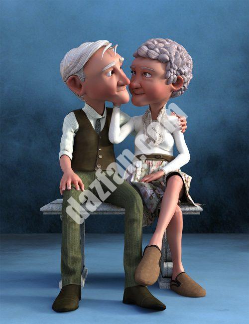 [daz姿势] IGD 情感姿势为卡通世代2-DAZ爱好者