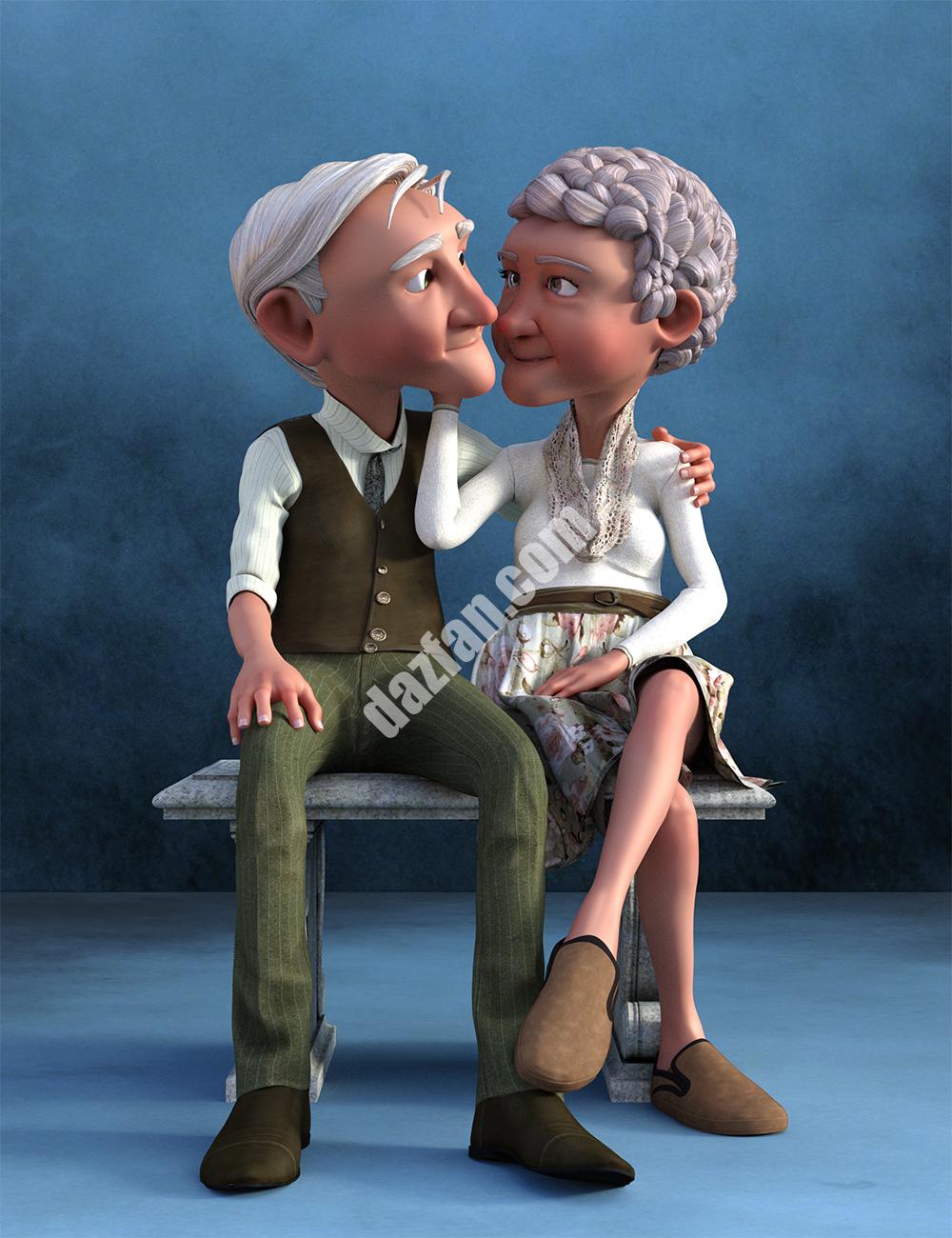 [daz姿势] IGD 情感姿势为卡通世代2-DAZ爱好者