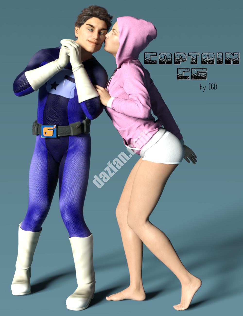 [daz姿势] IGD队长魅力为创世纪3男摆姿势-DAZ爱好者