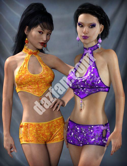 [daz服装] Kaori服装香味纹理-DAZ爱好者