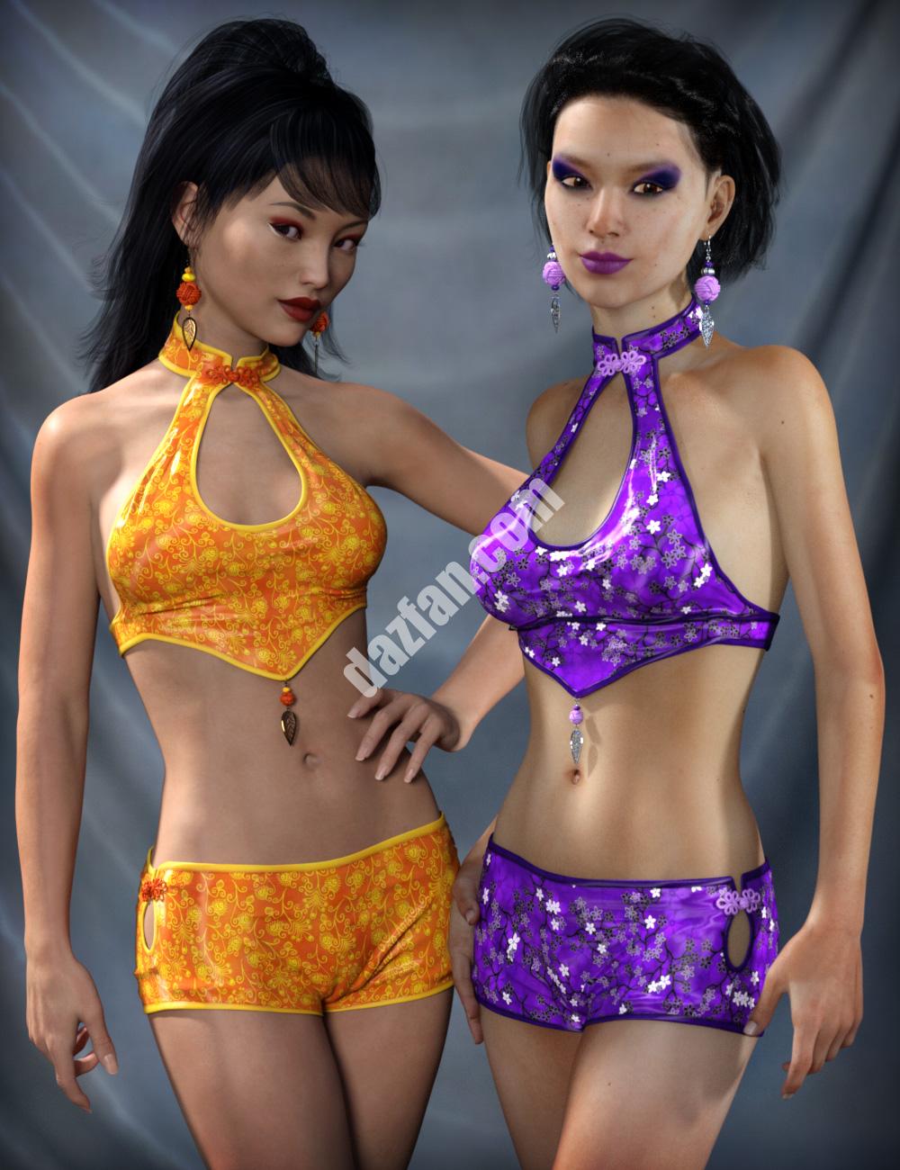 [daz服装] Kaori服装香味纹理-DAZ爱好者