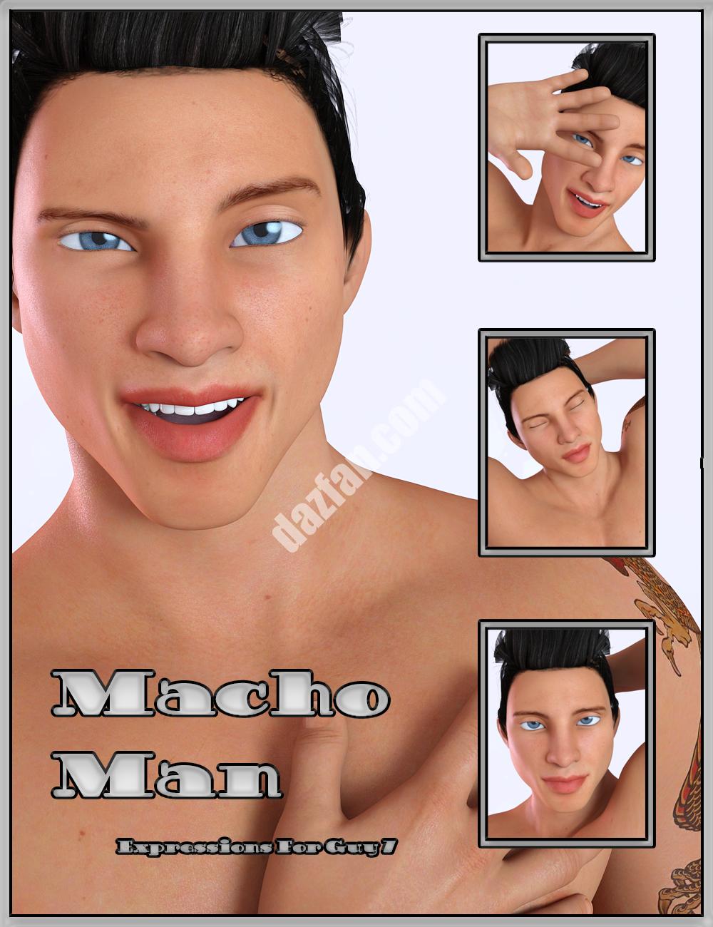 [daz姿势] 有男子气概的男人表达-DAZ爱好者