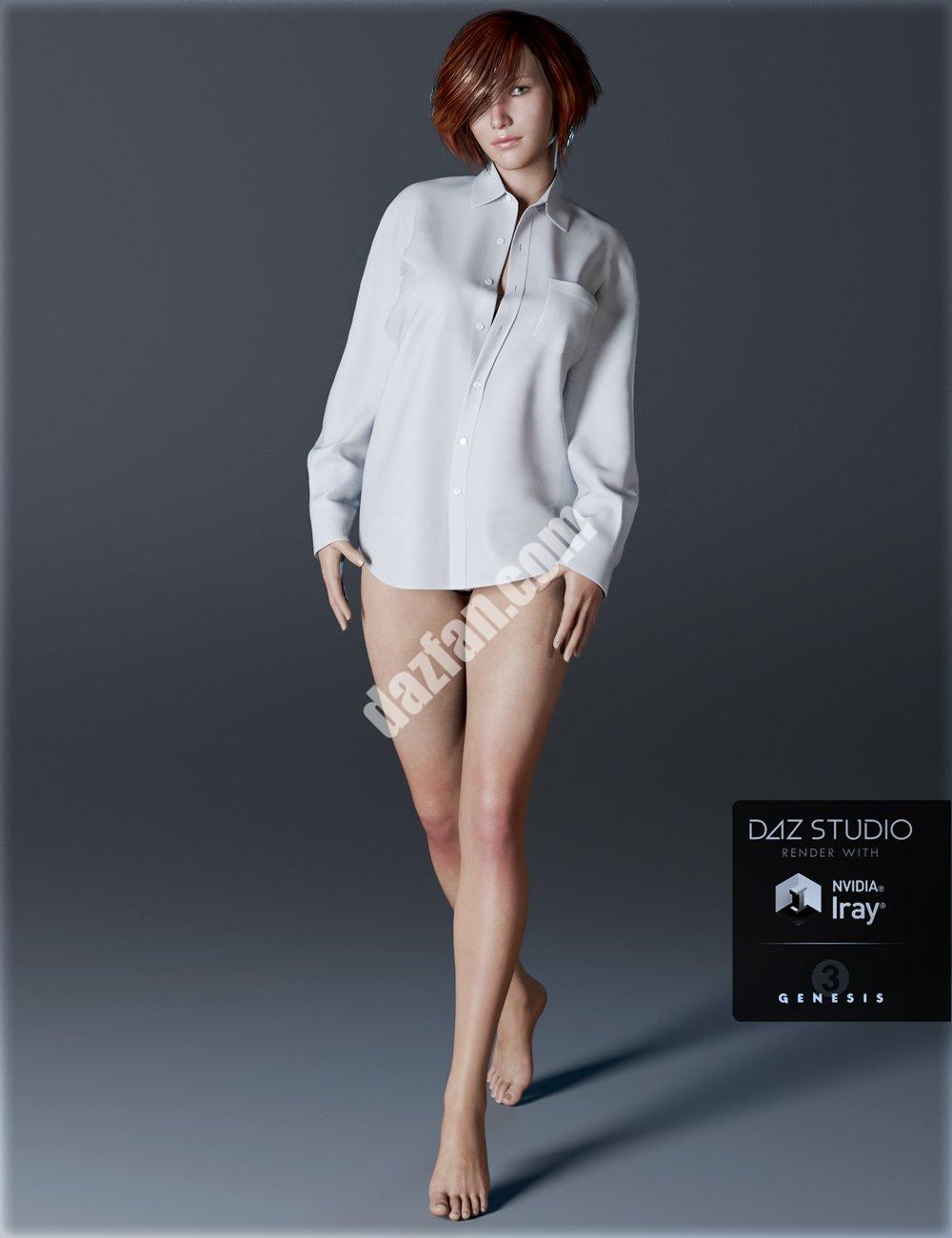 [daz服装] 创世纪3男衬衫女用-DAZ爱好者