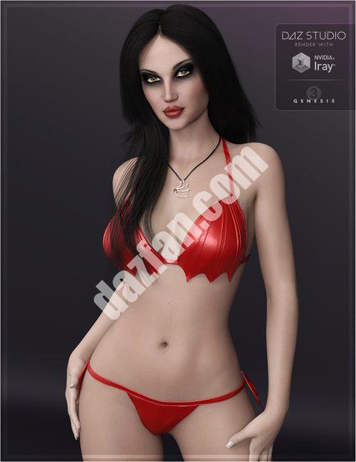 [daz服装] 莉莉丝7 × 26 Batkini套装-DAZ爱好者