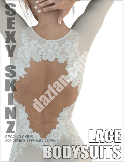 [daz服装] 性感皮肤-创世纪3女性蕾丝紧身衣-DAZ爱好者