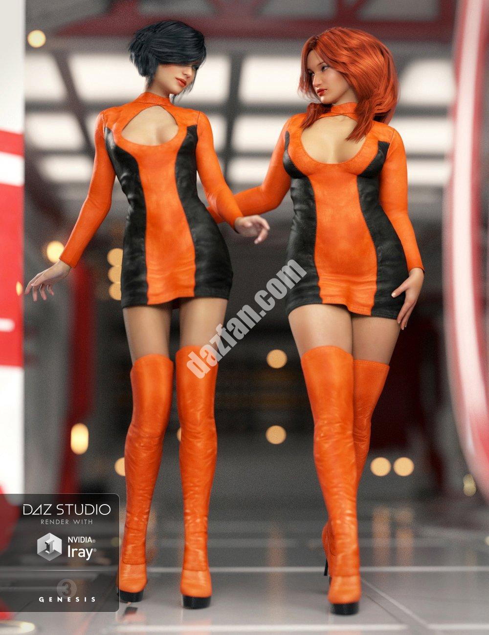 [daz服装] 创世纪3女性德尔塔套装-DAZ爱好者