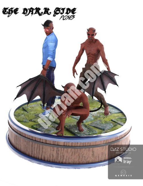 [daz姿势] 阴暗面的姿势-DAZ爱好者