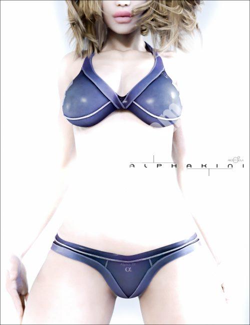 [daz服装] 创世纪2和3女性的AlphaKini-DAZ爱好者