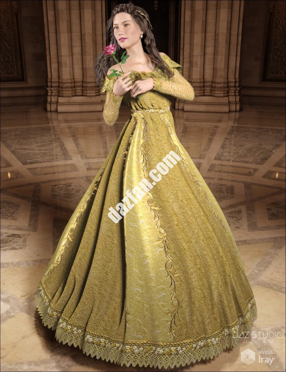 [daz服装] 美女与贝儿-DAZ爱好者