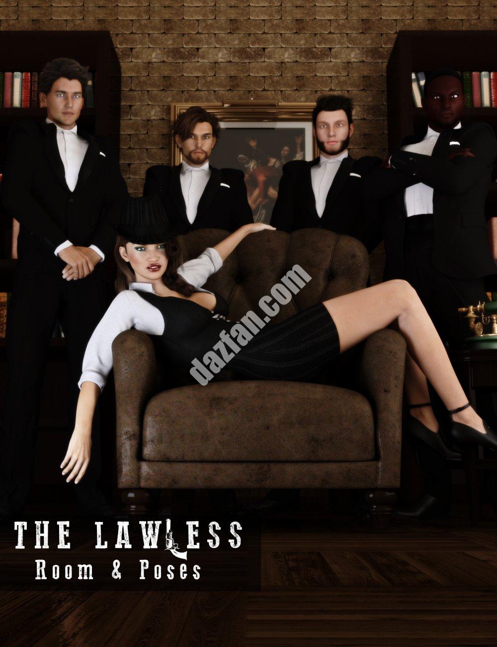 [daz姿势] 无法无天的房间和姿势-DAZ爱好者