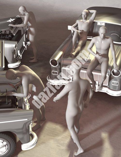 [daz姿势] 普通人为创世纪3中的Genesis 3 男性摆姿势-DAZ爱好者