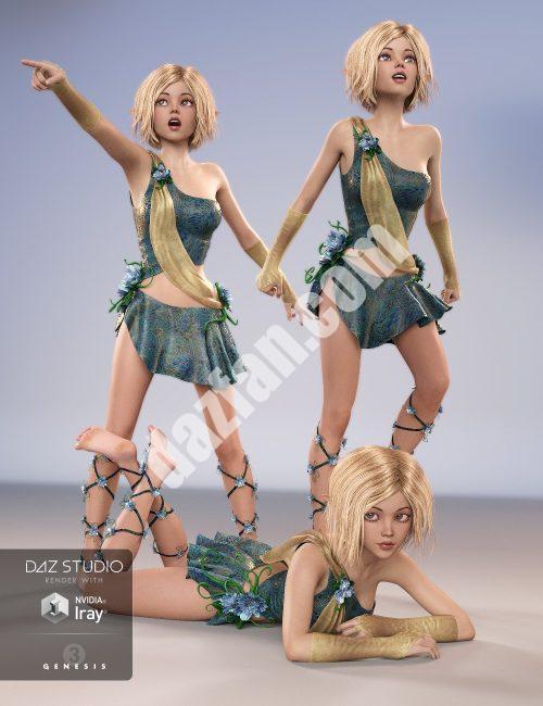 [daz姿势] 惊人的姿势为米卡7和创世纪3女性-DAZ爱好者