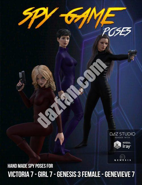[daz姿势] 间谍游戏为创世纪3女性提供姿势-DAZ爱好者