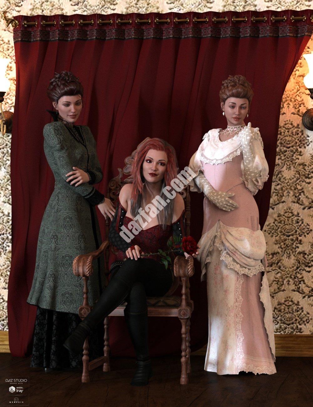 [daz姿势] 高贵的姿势和道具创世纪3女性和吉纳维芙7-DAZ爱好者