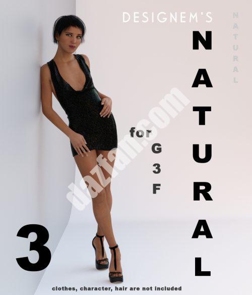 [daz姿势] 自然3为G3F姿势和表情-DAZ爱好者