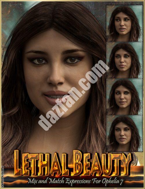 [daz姿势] 奥菲利亚7号和创世纪3号女性致命美女组合表达-DAZ爱好者