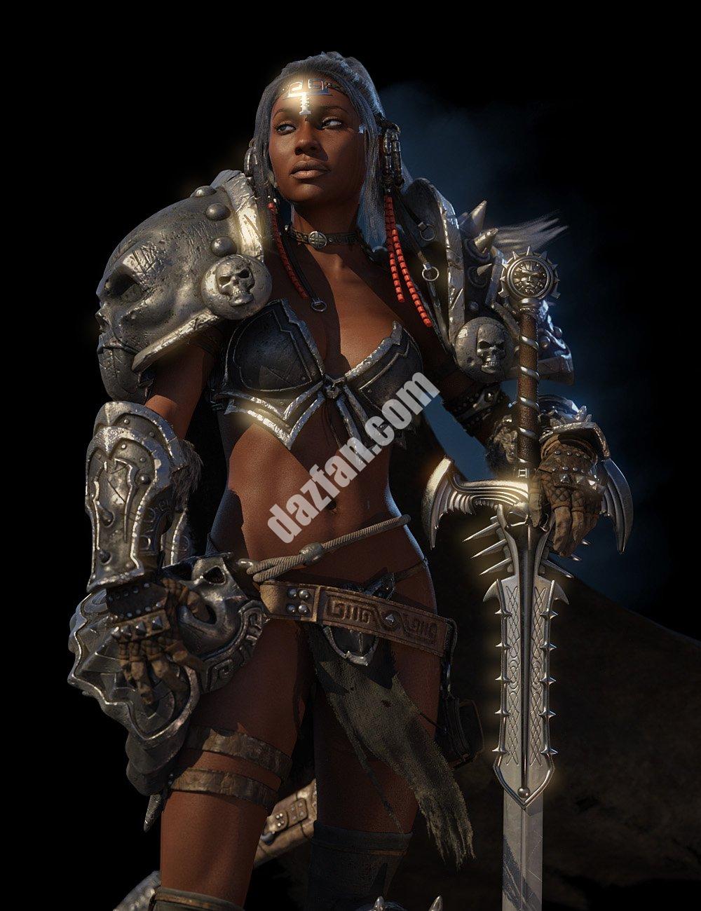 [daz姿势] 卡迪斯-古代传奇的盔甲，武器和为创世纪3的女性摆姿势-DAZ爱好者
