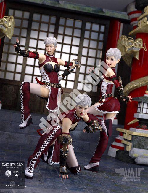 [daz姿势] Ikaros为创世纪3中的女性摆姿势和表情-DAZ爱好者