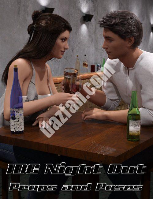 [daz姿势] IDG之夜的道具和姿势-DAZ爱好者