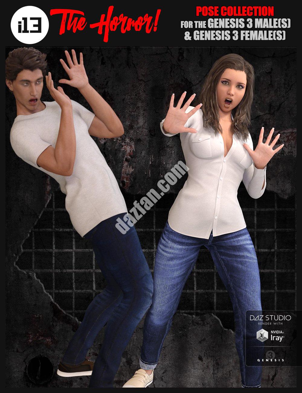 [daz姿势] i13恐怖!《创世纪3》男版和《创世纪3》女版的姿势收集-DAZ爱好者
