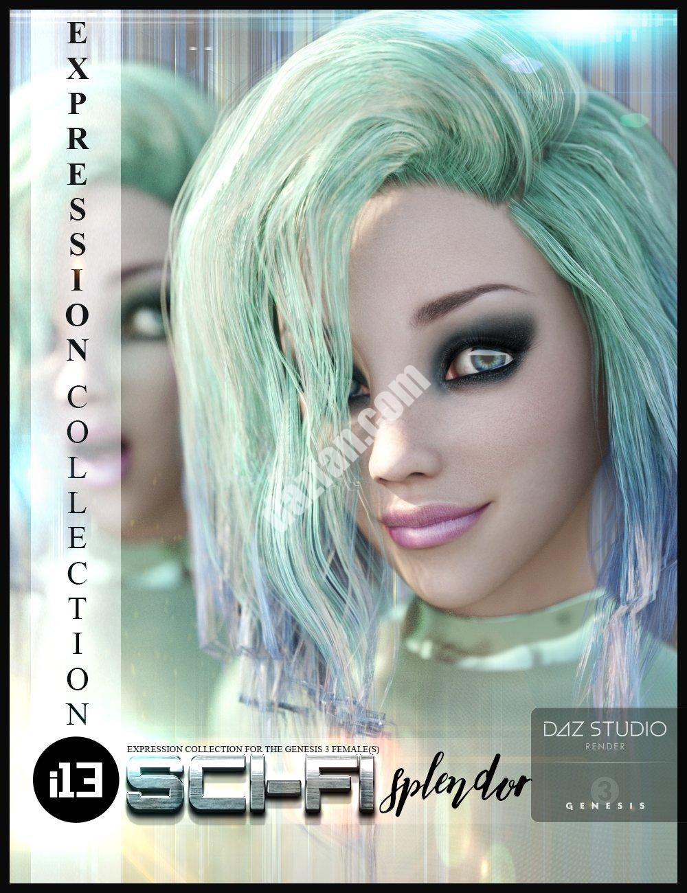 [daz姿势] i13对创世纪3中的女性的科幻华丽表达-DAZ爱好者