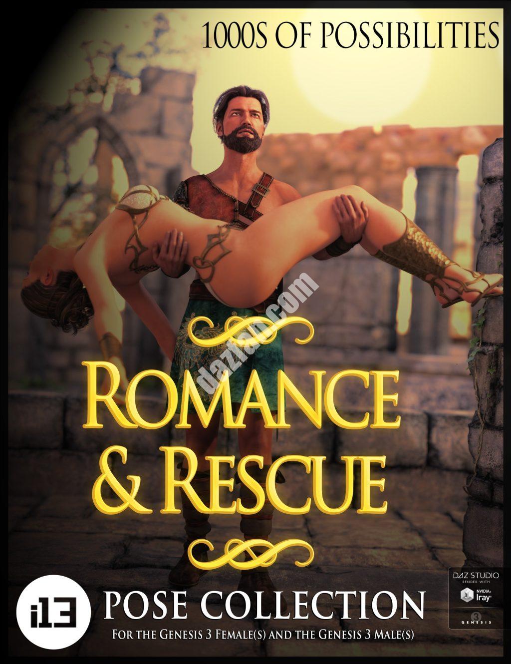 [daz姿势] 浪漫和拯救-DAZ爱好者