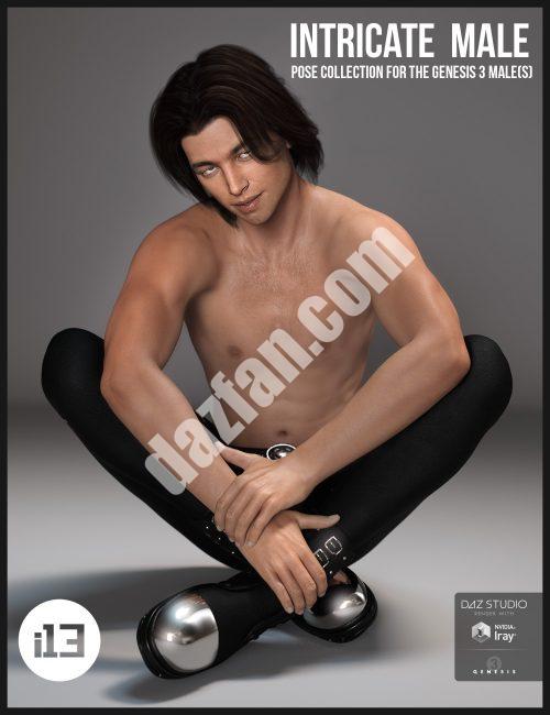 [daz姿势] i13复杂的Genesis 3 男性姿势收集创世纪3男(s)-DAZ爱好者