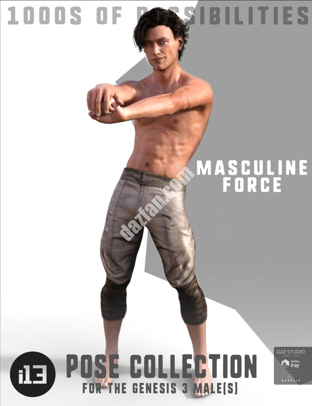 [daz姿势] i13创世纪的阳刚之力-DAZ爱好者